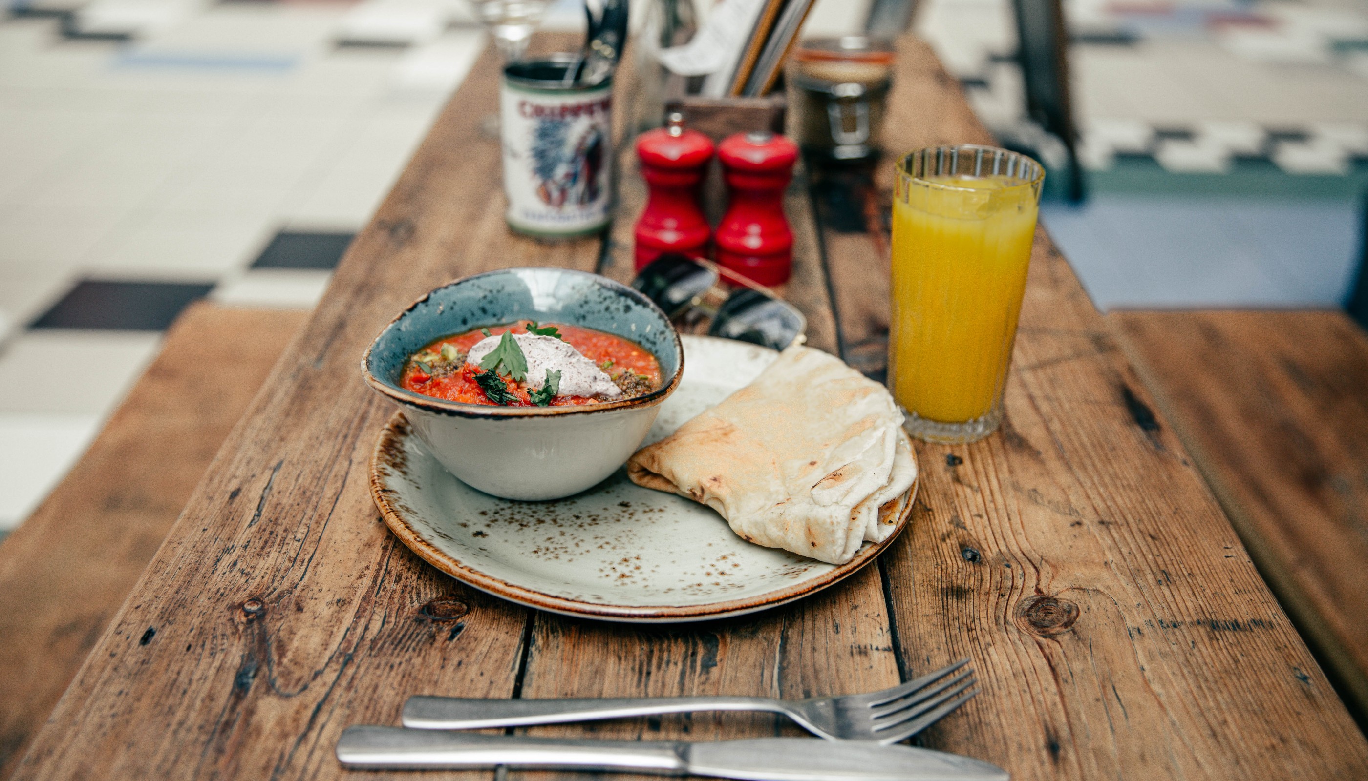 food image shot in Barton Arcade Manchester, the venue for Pot Kettle Black whose website we created